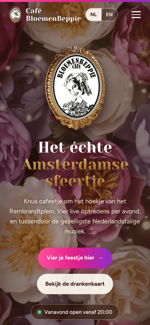 Café BloemenBeppie, mobile