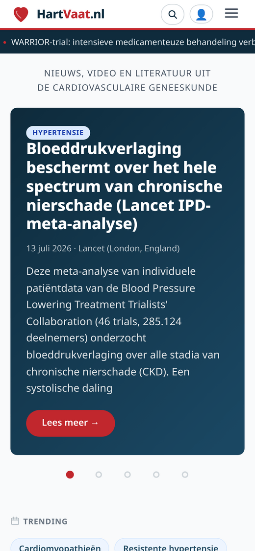 HartVaat.nl, mobile
