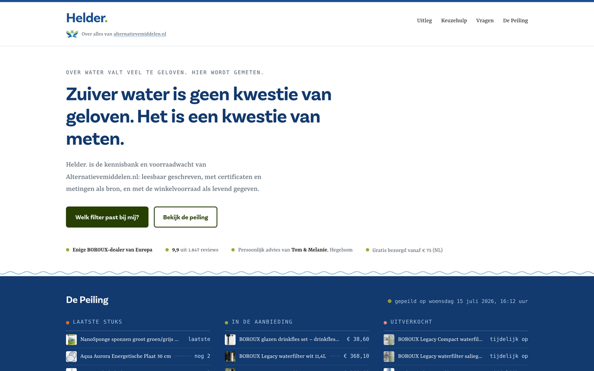 Helder. bij Alternatieve Middelen