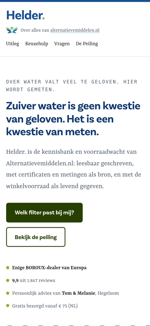 Helder. bij Alternatieve Middelen, mobile